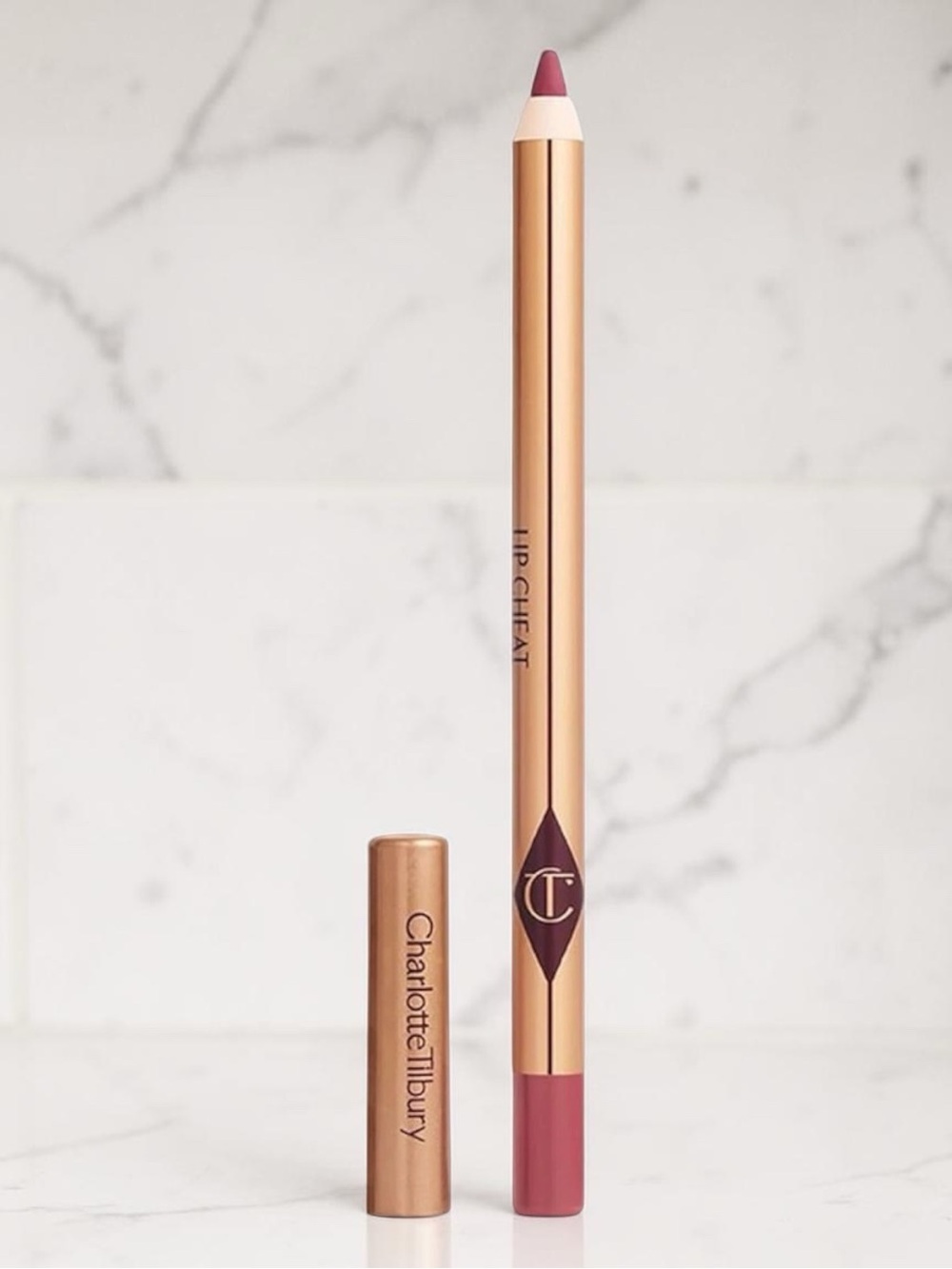 Authentic Charlotte Tilbury Lip Cheat Lip Liner Mini Pillow Talk 02 0.02 oz NWOB